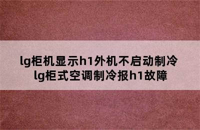 lg柜机显示h1外机不启动制冷 lg柜式空调制冷报h1故障